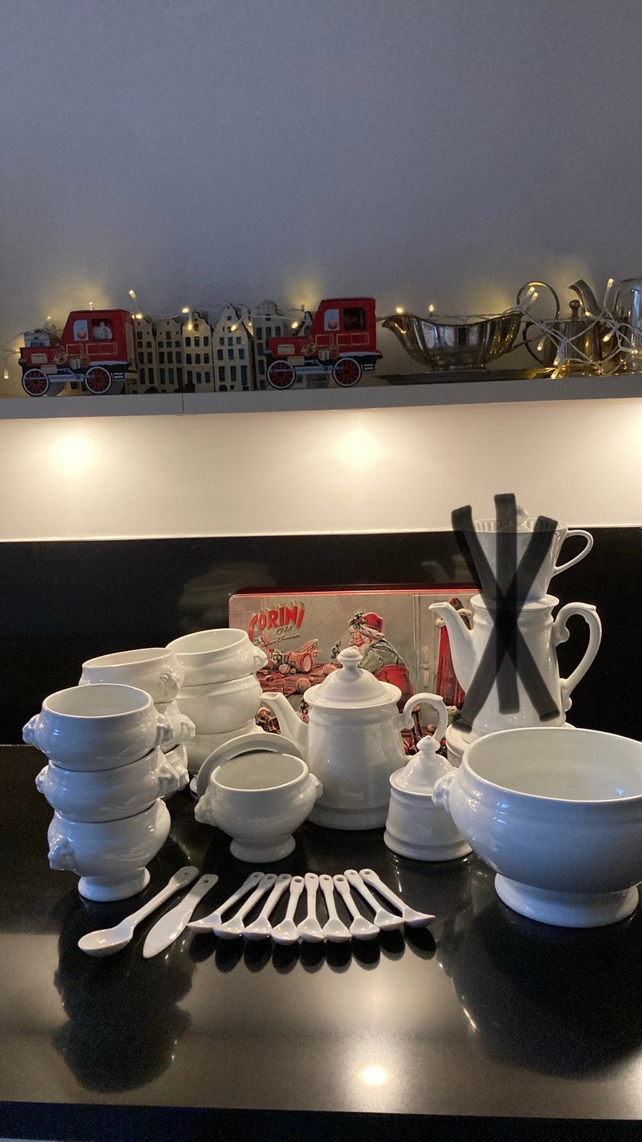 DILLE&KAMILLE porselein 26 delig servies ín Nieuwstaat, Nieuw, Ophalen of Verzenden, Overige stijlen, Porselein