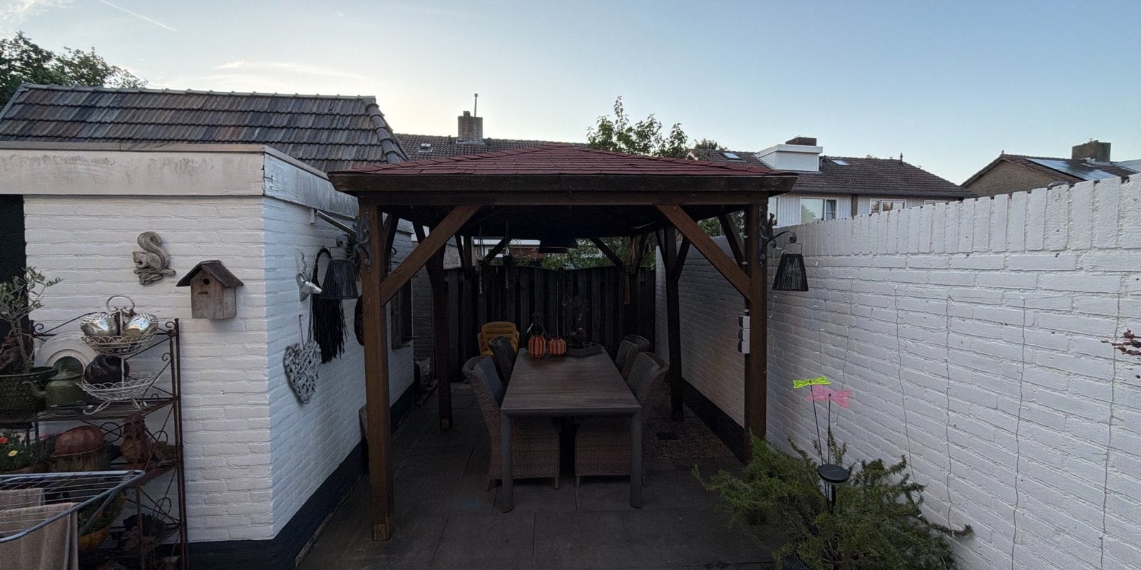 Houten Paviljoen met Dakshingles - 265x400cm, Ophalen, Gebruikt, Minder dan 4 meter, Paviljoen