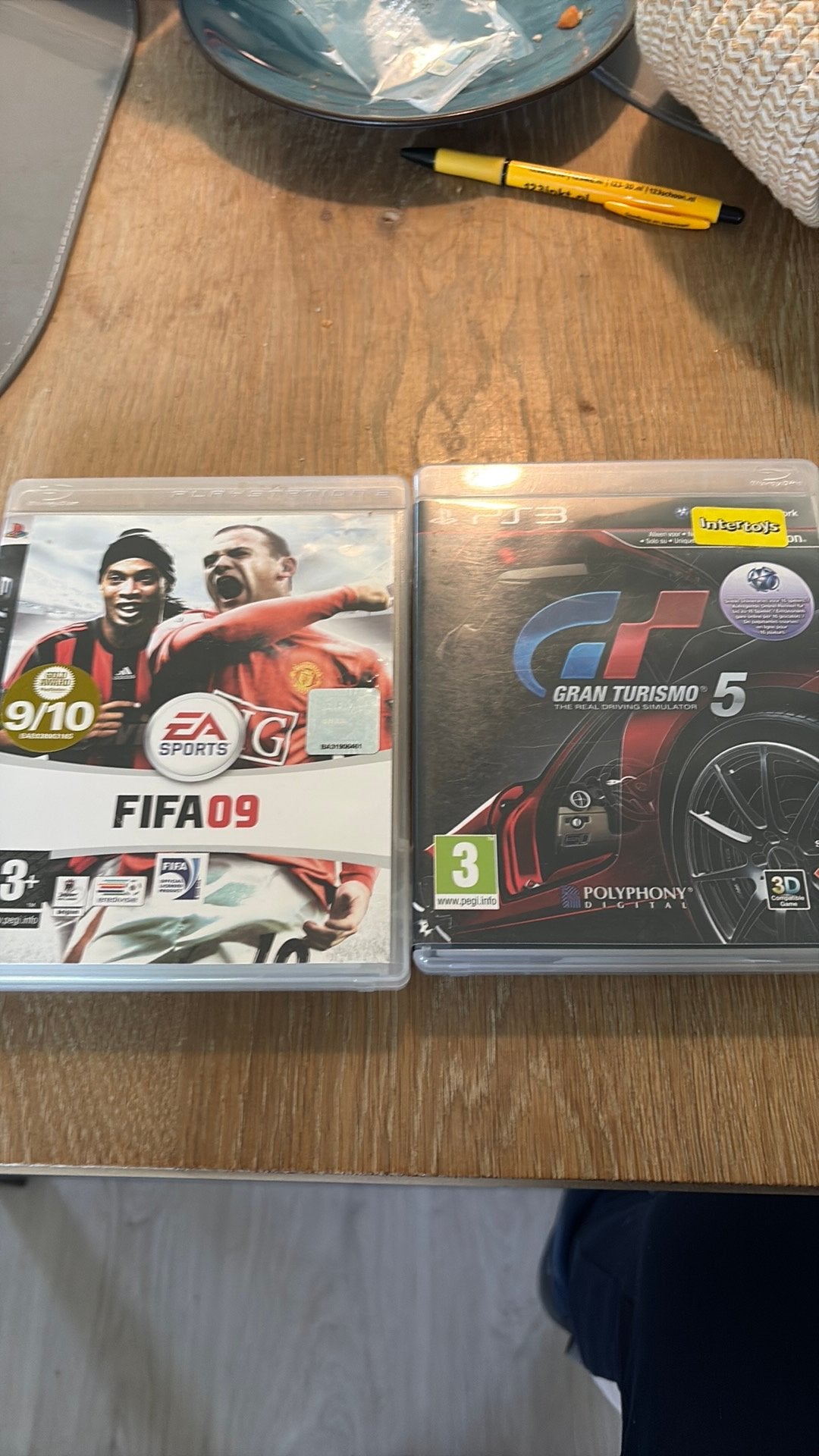 FIFA 09 en Gran Turismo 5, Ophalen of Verzenden, Zo goed als nieuw, Sport, 3 spelers of meer
