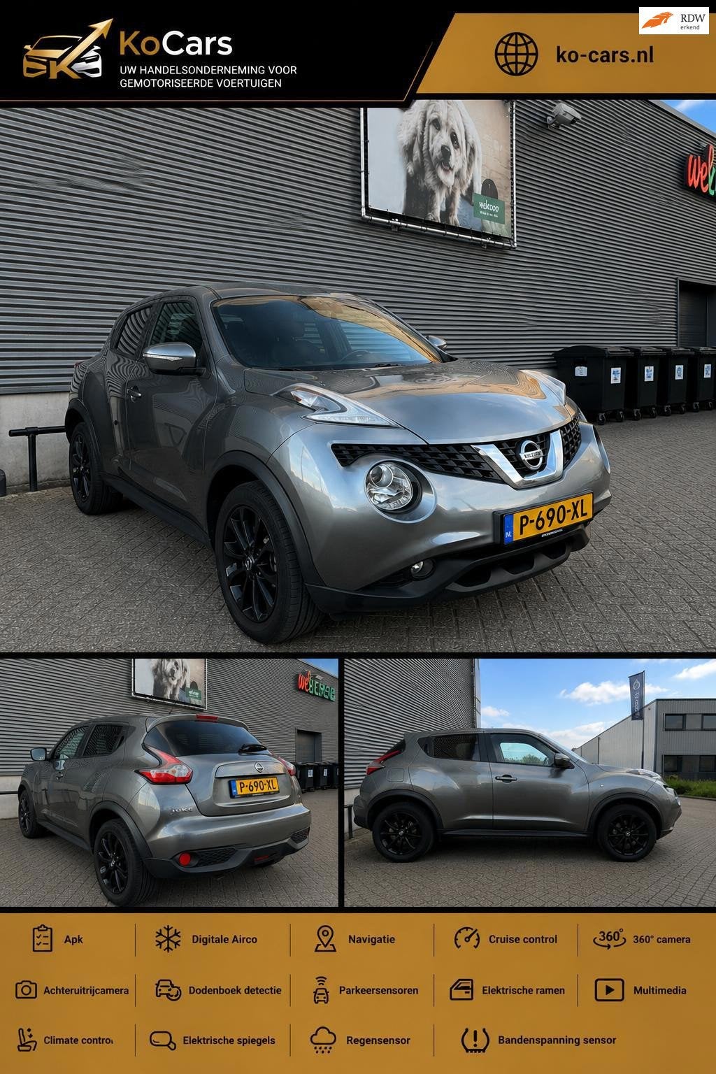 Nissan Juke Apk / Airco / Navi / Cruise, Auto's, Voorwielaandrijving, Start-stop-systeem, 116 pk, Bedrijf