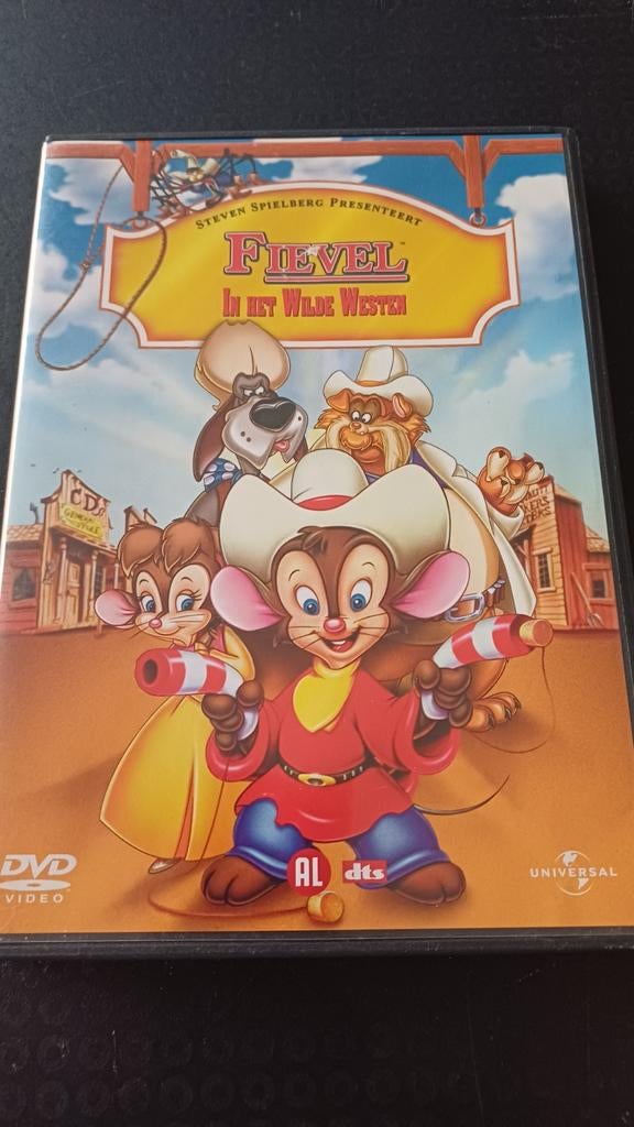 Fievel in het Wilde Westen DVD - Steven Spielberg, Avontuur, Gebruikt, Alle leeftijden, Ophalen of Verzenden