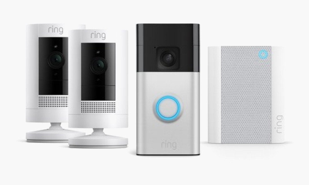 Ring Beveiligingsset: Deurbel, Binnen- & Buitencamera, Ophalen, Nieuw, Binnencamera