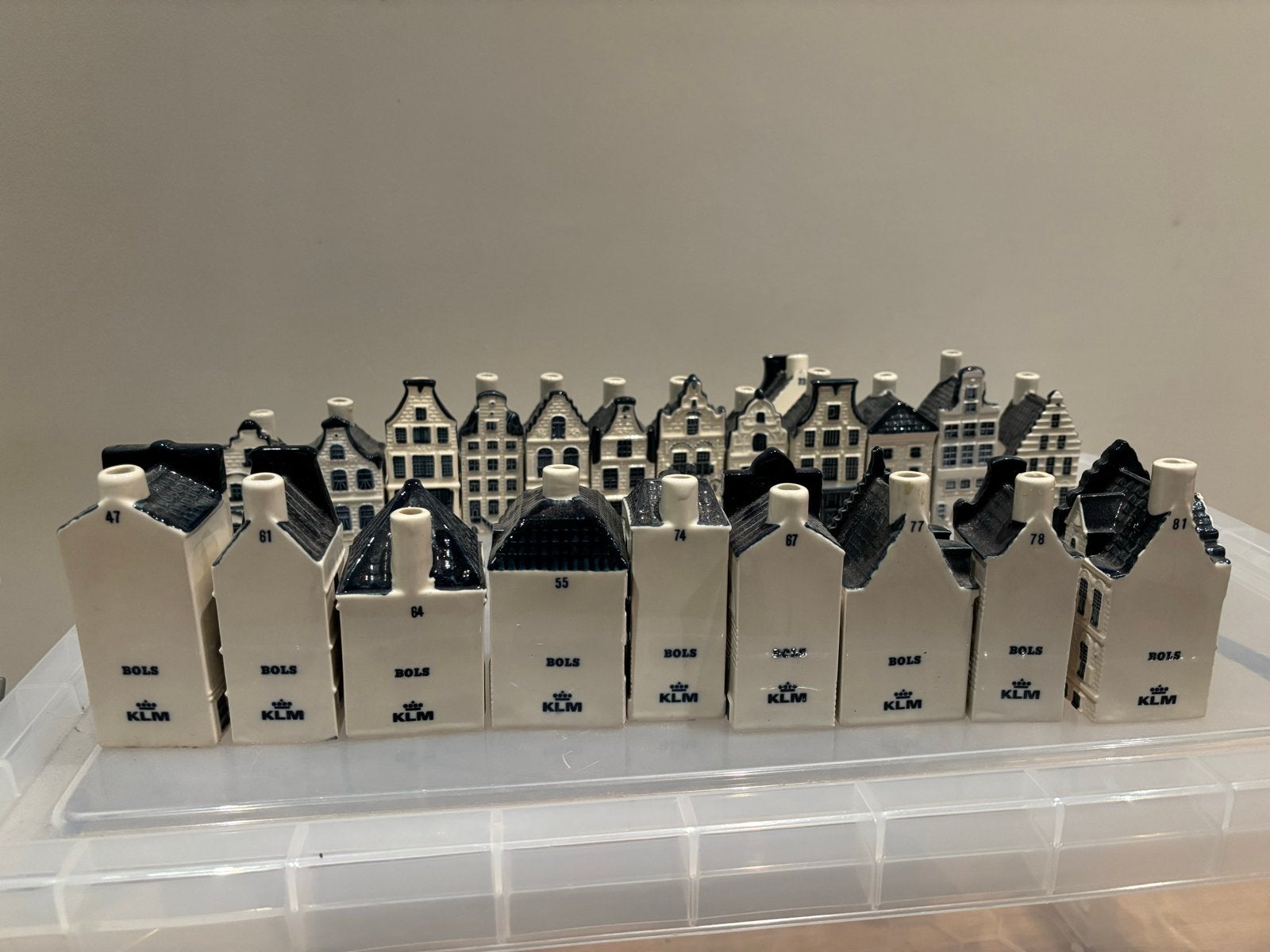 KLM huisjes collectie (22 stuks), Verzamelen, Ophalen of Verzenden, Gebruikt, 21 t/m 40