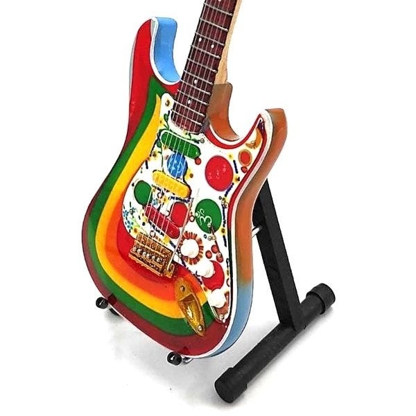 George Harrison Rocky Beatles miniatuur gitaar 25cm deco, Info@deconoord.nl, Deco Noord, Nieuw, Ophalen of Verzenden