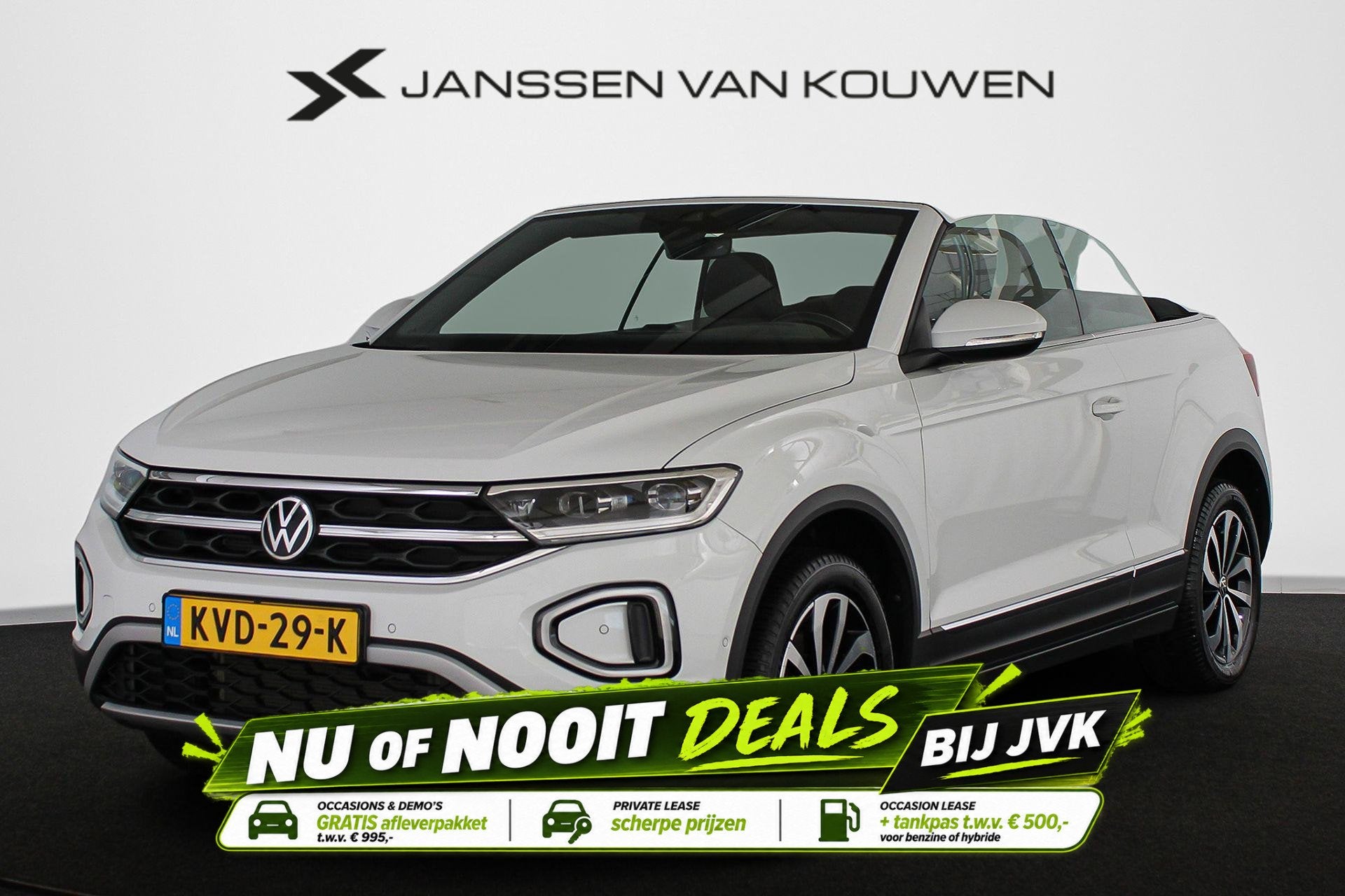 Volkswagen T-Roc Cabrio 1.0 TSI Style Stoel-Stuurverwarming, Voorwielaandrijving, Stof, Gebruikt, Cabriolet