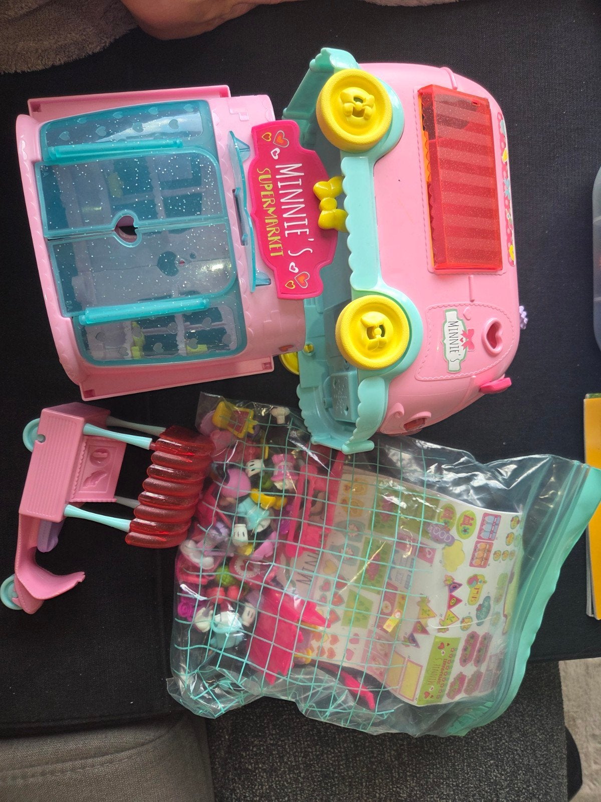 Minnie Mouse Speelgoed: Supermarkt en Snoepwagen, Kinderen en Baby's, Speelgoed | Overig, Ophalen of Verzenden, Gebruikt, Meisje