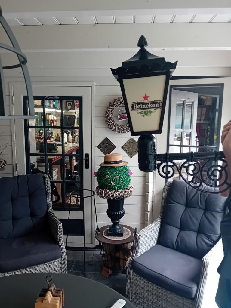 Mooie Heineken lantaarn, Verzamelen, Biermerken, Ophalen, Zo goed als nieuw, Heineken