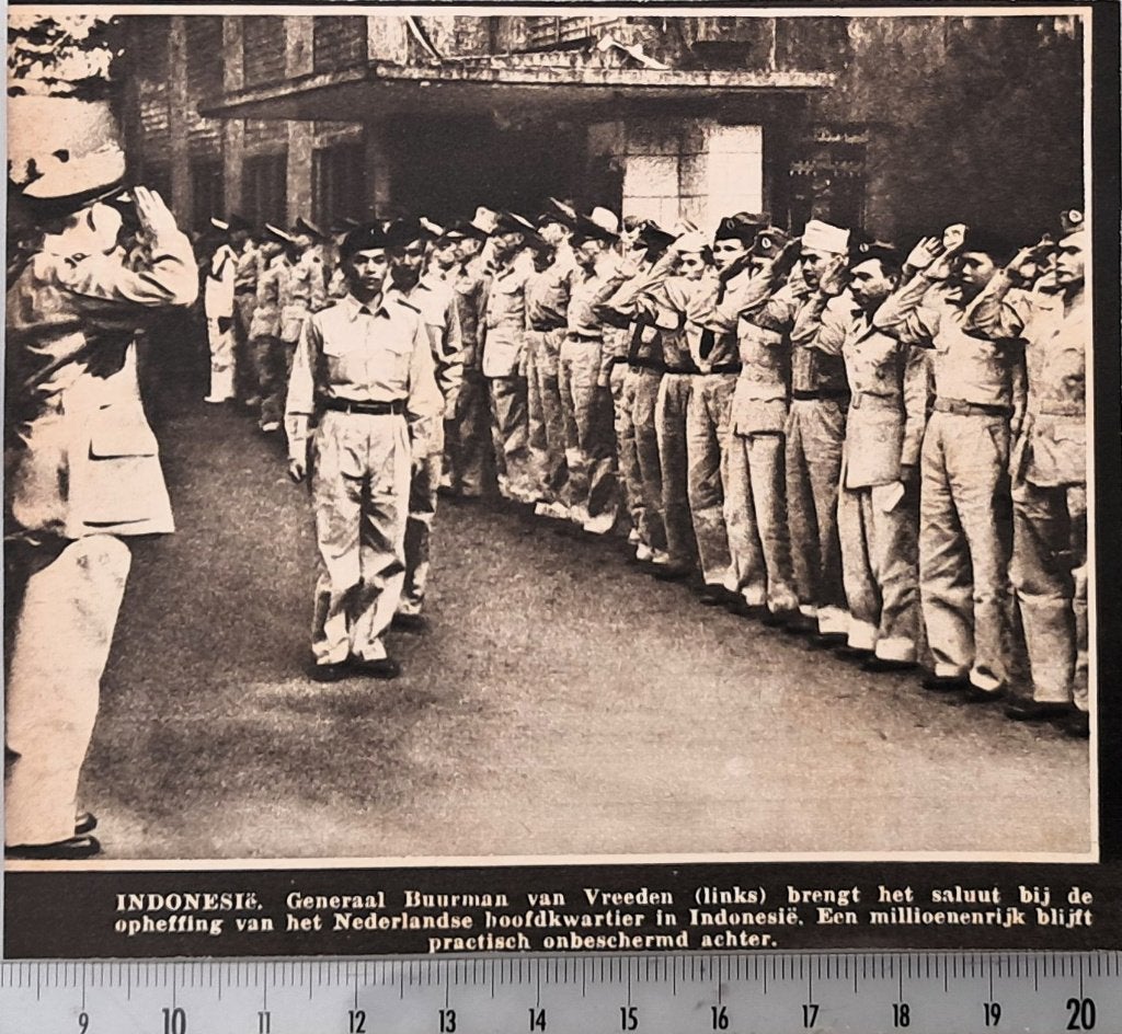 Leger Indië 1950; opheffing Ned. Hoofdkwartier in Indonesië, Verzamelen, Verzenden, 1940 tot 1960, Gebruikt, Overige onderwerpen