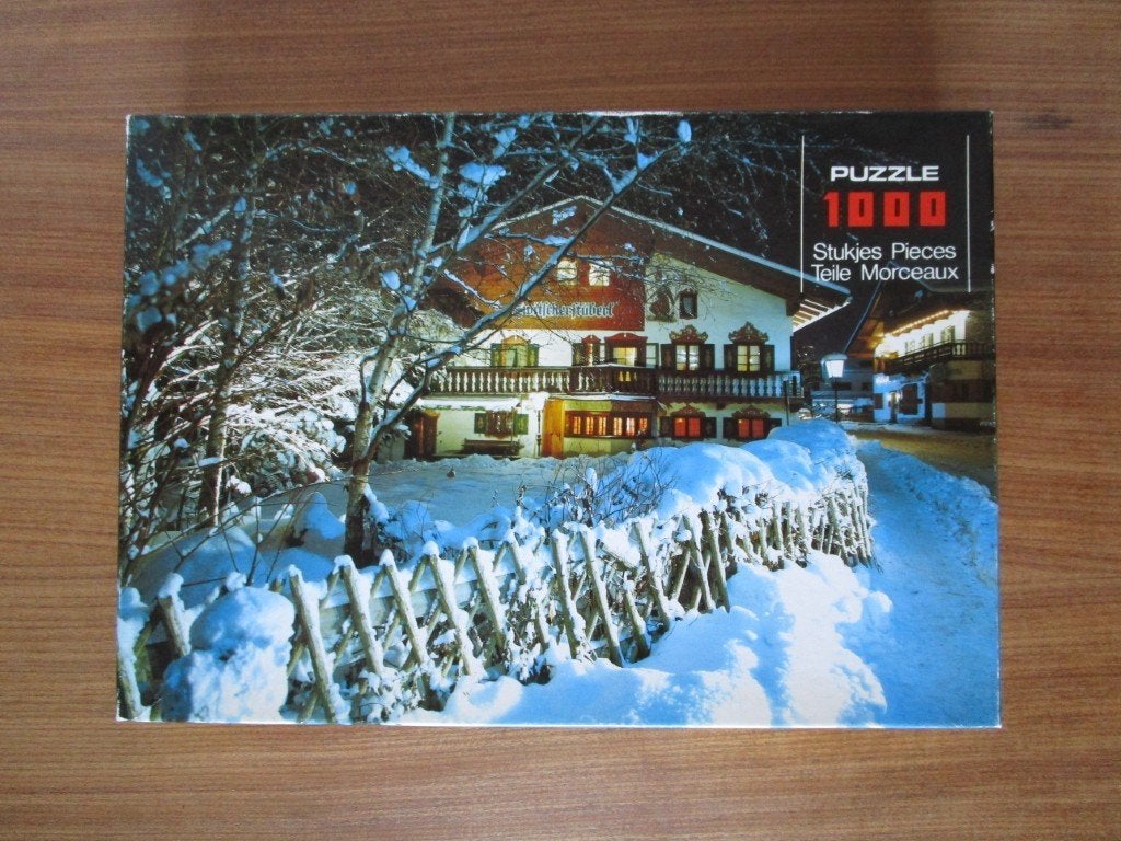 Nr.40: Puzzel van Wild Horse Beieren Duitsland 1000, Hobby en Vrije tijd, Ophalen of Verzenden, 500 t/m 1500 stukjes, Gebruikt