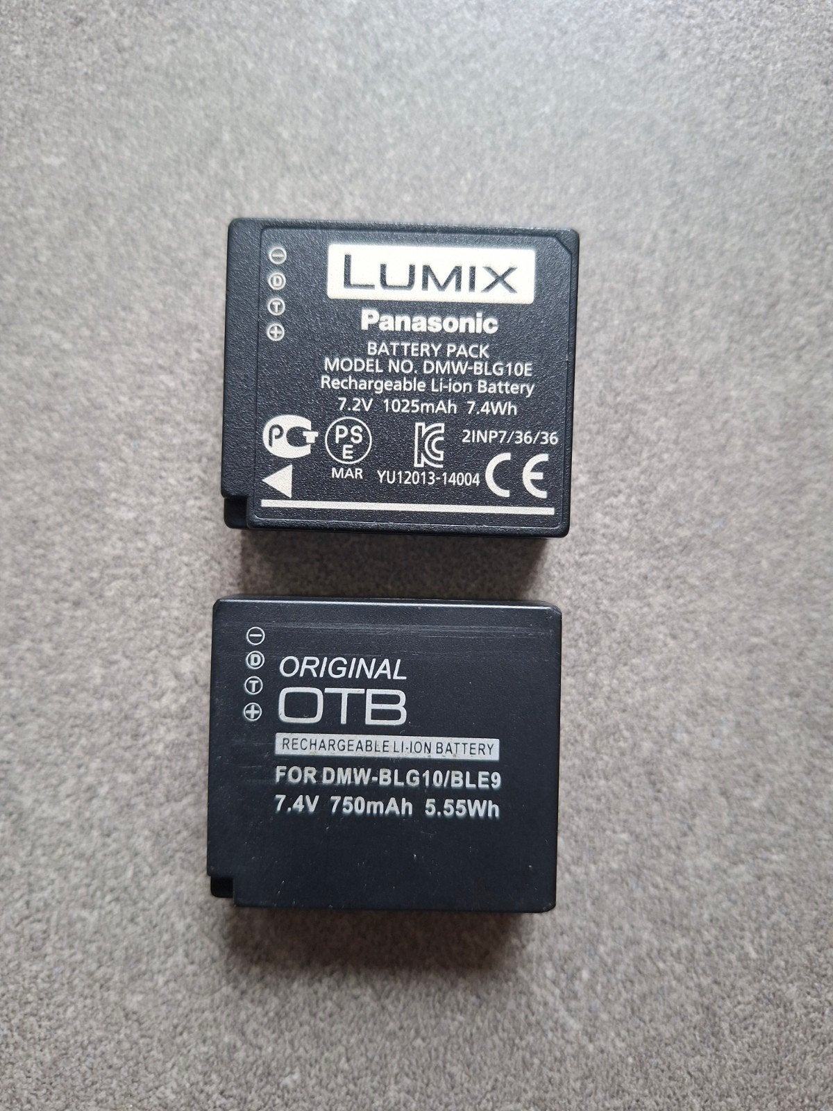 Lumix Panasonic Battery Pack en Original OTB, Panasonic
