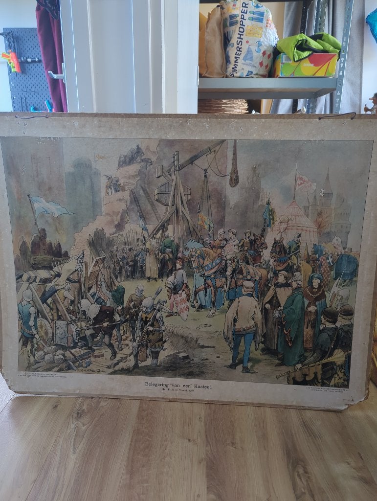 Schoolplaat kinderkamer, Antiek en Kunst, Antiek | Schoolplaten, Ophalen, Geschiedenis