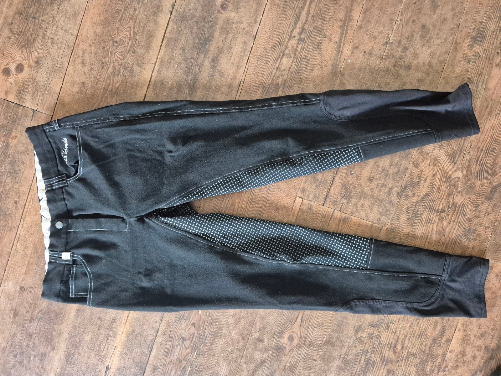 zwarte paardrijbroek La Valencio maat 40, Dieren en Toebehoren, Paardrijkleding, L, Dressuur, Zo goed als nieuw, Zwart