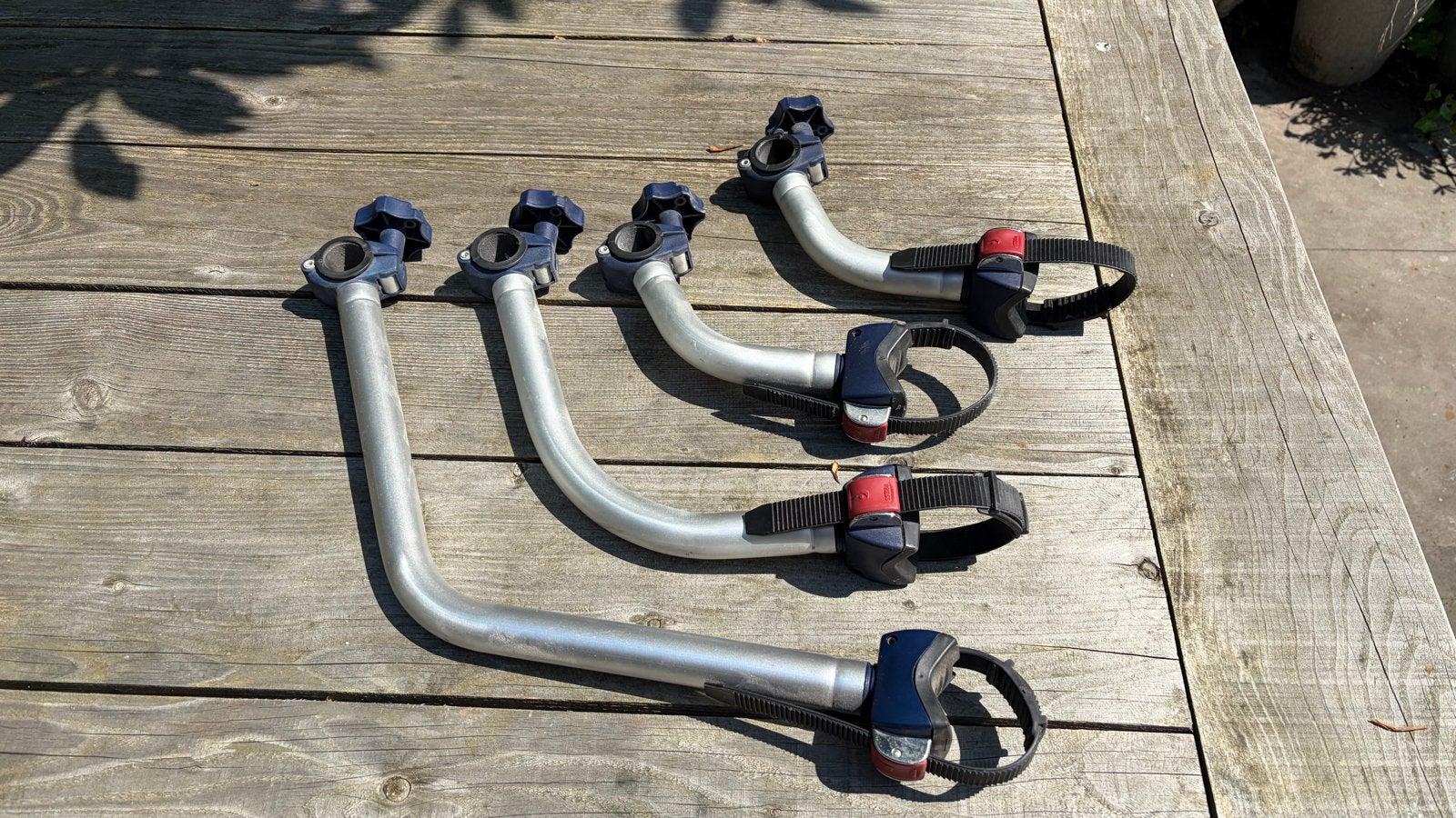 Fiamma bike block (set van 4) 2x 24, 38 en 54 cm, Ophalen of Verzenden, Zo goed als nieuw