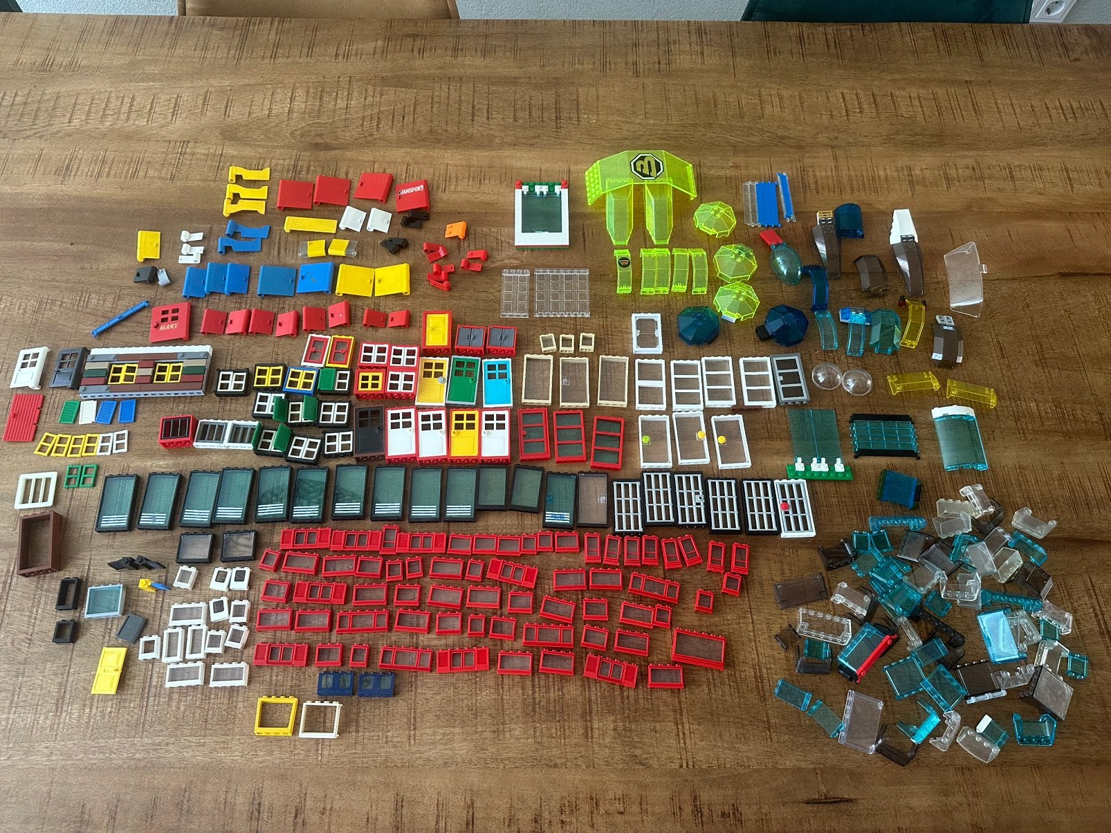 Lego veel ramen en deuren huis auto vliegtuig, Ophalen of Verzenden, Gebruikt, Lego