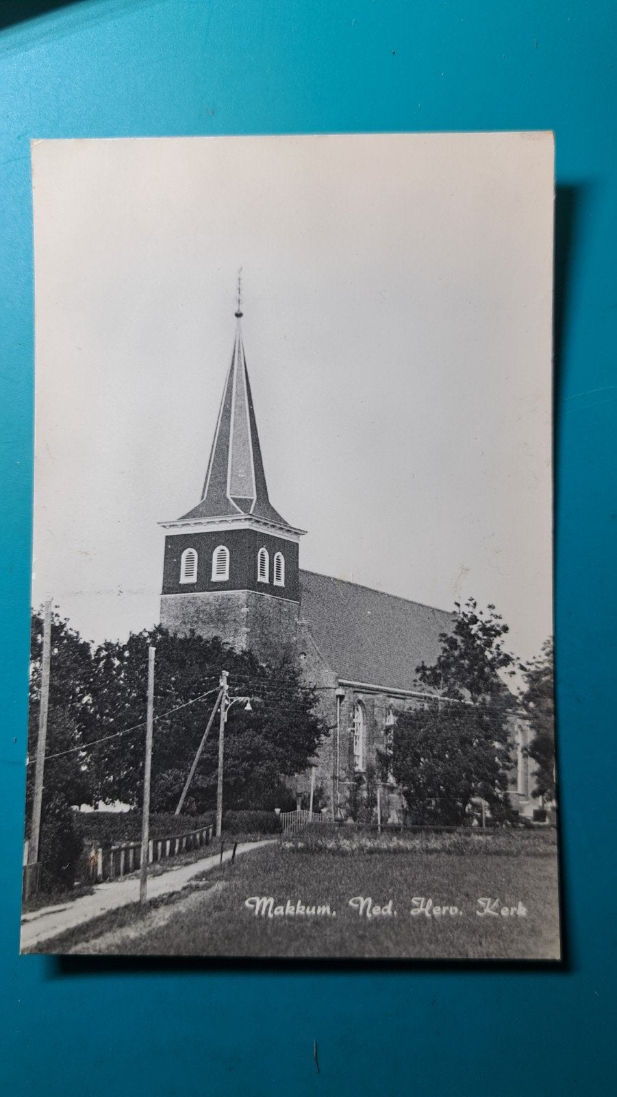 Makkum kerk, Verzamelen, Ansichtkaarten | Nederland, Verzenden, 1960 tot 1980, Gelopen, Friesland