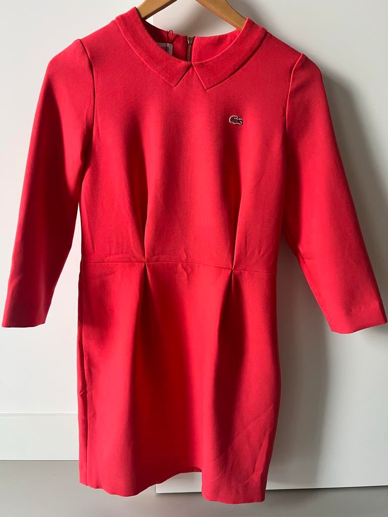 Nieuwe Lacoste koraal mini jurk - perfect voor Koningsdag!, Maat 38/40 (M), Nieuw, Oranje, Ophalen of Verzenden