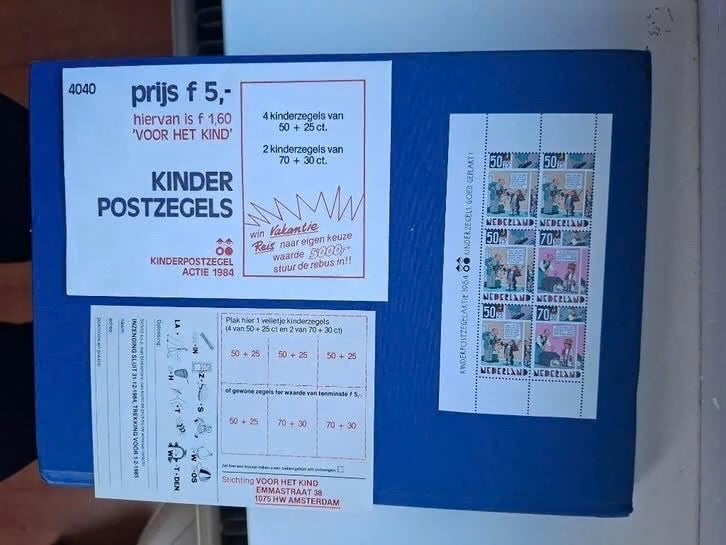 Postzegel NL 1984 PF Blok Kinderzegels in mapje 11-08, Postzegels en Munten, Postzegels | Nederland, Ophalen of Verzenden, Na 1940