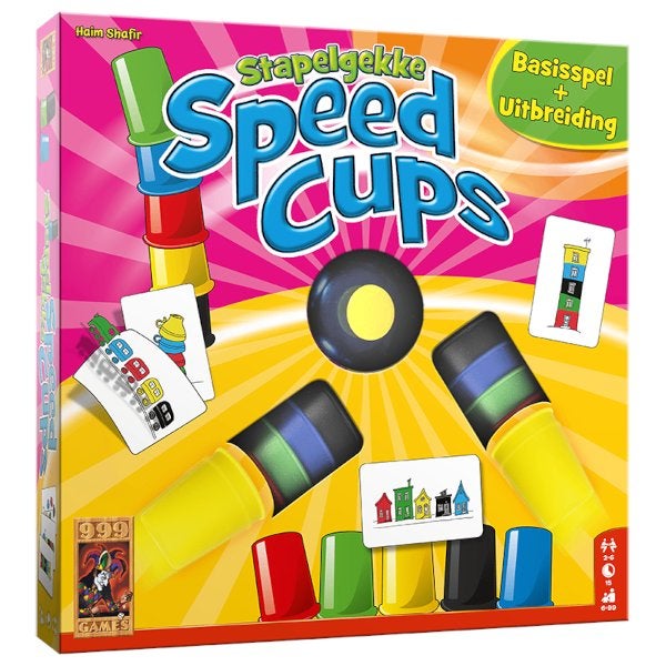 Stapelgekke Speed Cups 6 Spelers 999 Games Bordspel Nieuw, 999 Games, Nieuw, Ophalen of Verzenden, 999 Games