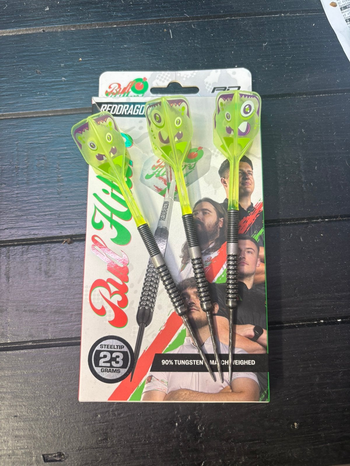 Bullhitters 23gr swiss point uitgevoerd!, Ophalen of Verzenden, Zo goed als nieuw, Pijlen