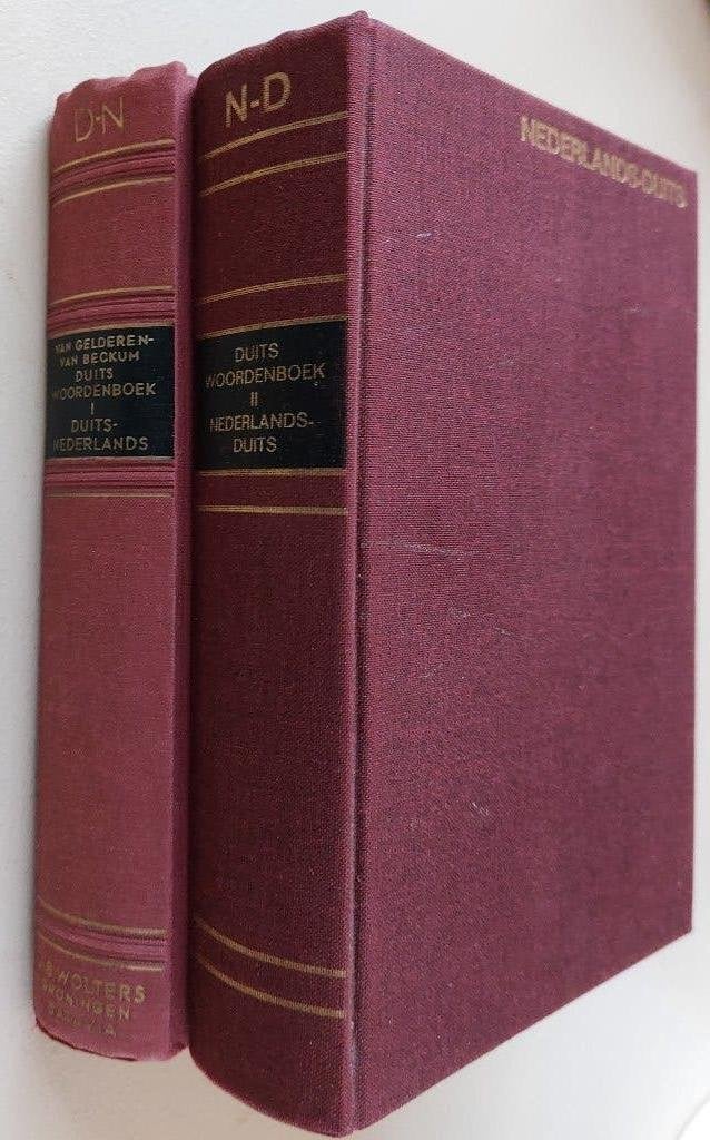 Oude set Wolters Duits Woordenboeken Duits-Ned en Ned-Duits, Antiek en Kunst, Ophalen of Verzenden