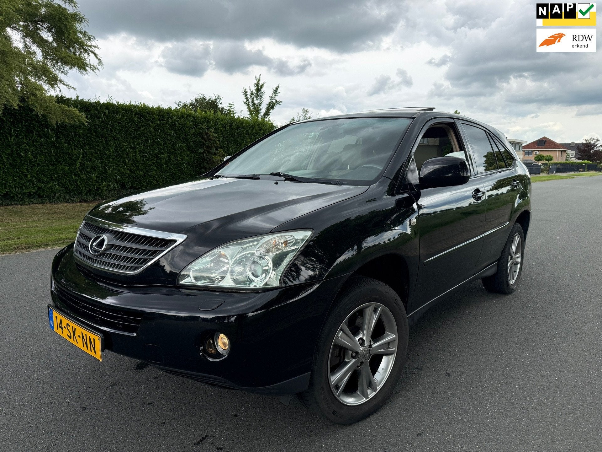 Lexus RX 400h Executive CLIMA/LEER/NAP/APK/DAKJE, 3311 cc, Gebruikt, Beige, Zwart