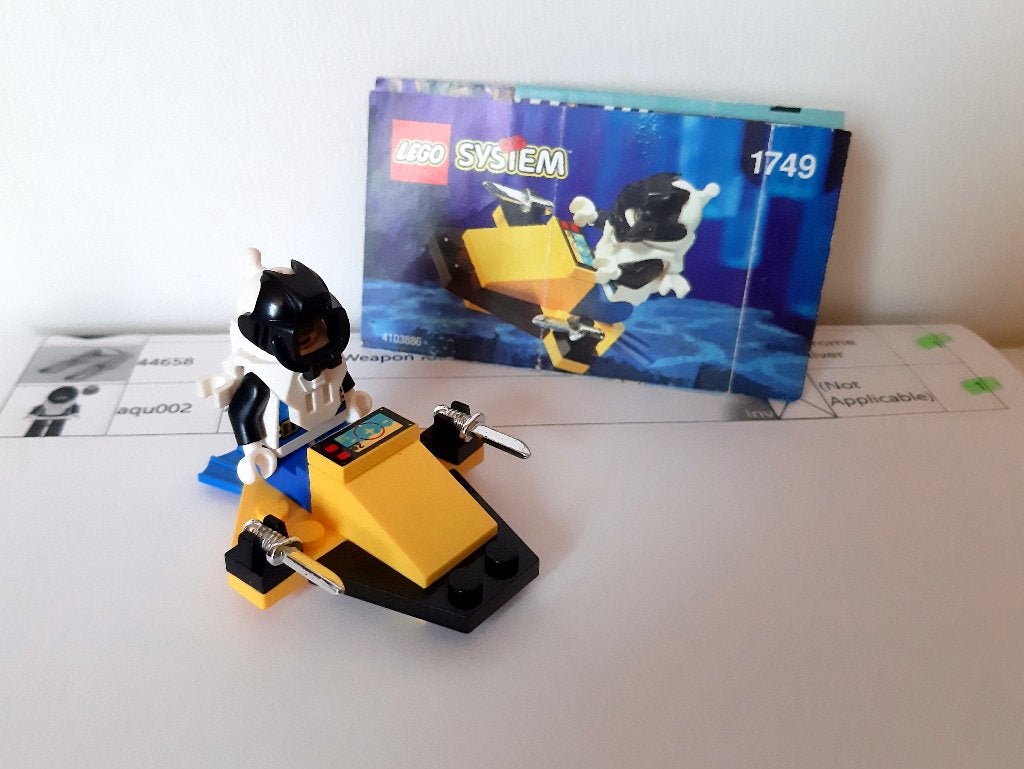 Set 1749: Paravane, Lego, Ophalen of Verzenden, Zo goed als nieuw, Compleet