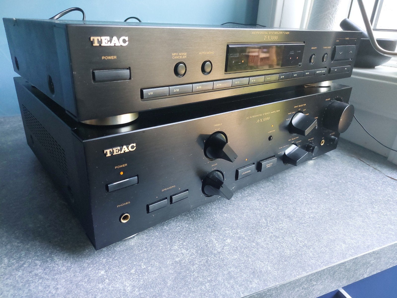 te koop teac versterker ax 3000 en tuner tx 3000, Zo goed als nieuw, 60 tot 120 watt, Stereo, Ophalen