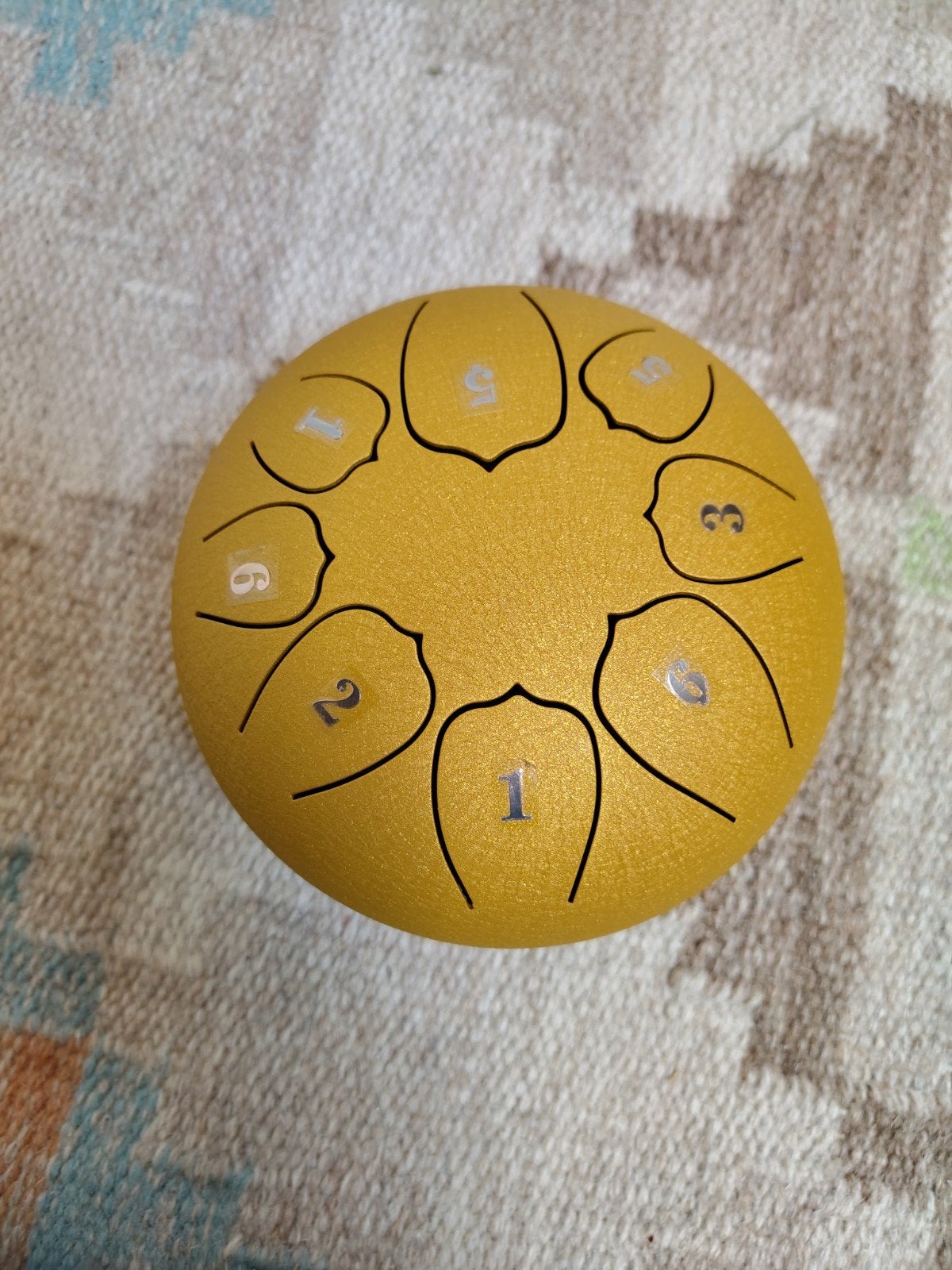 Thomann Mini Steel Tongue Drum Goud met Hoes, Muziek en Instrumenten, Ophalen of Verzenden, Zo goed als nieuw