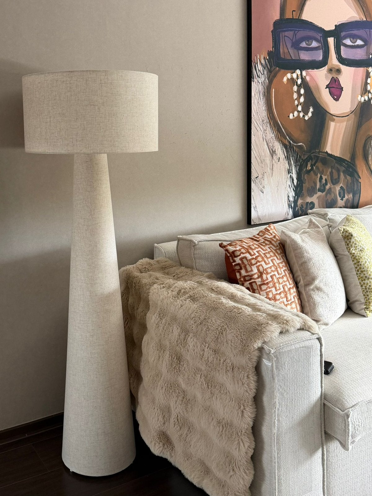 Vloerlamp Pandia Off-White Kwantum, Ophalen, Zo goed als nieuw, 100 tot 150 cm