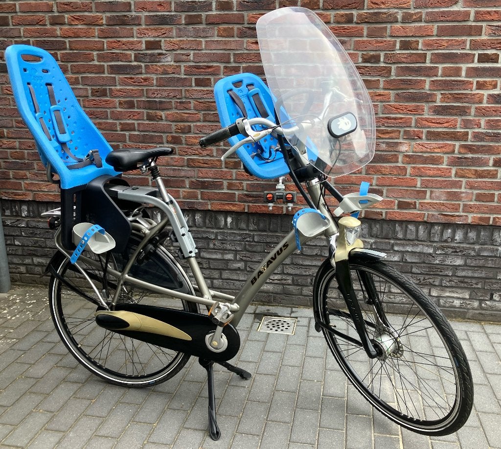 Batavus moederfiets met kinderzitjes, Ophalen, 2 zitjes, Gebruikt, Versnellingen