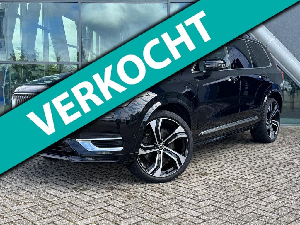 Volvo XC90 2.0 T8 Recharge AWD Ultimate Bright 455pk Luchtve, Gebruikt, Zwart, 4 cilinders, 1969 cc