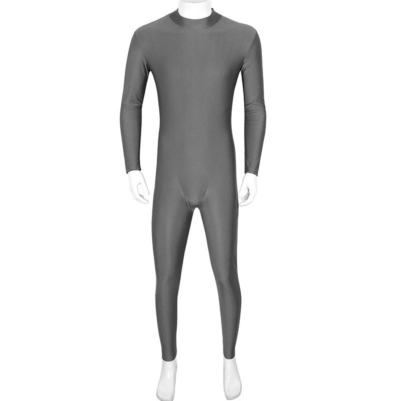 Heren grijze bodysuit / mannen catsuit jumpsuit unitard, Kleding | Heren, Verzenden, Nieuw, Overige maten, Kleding