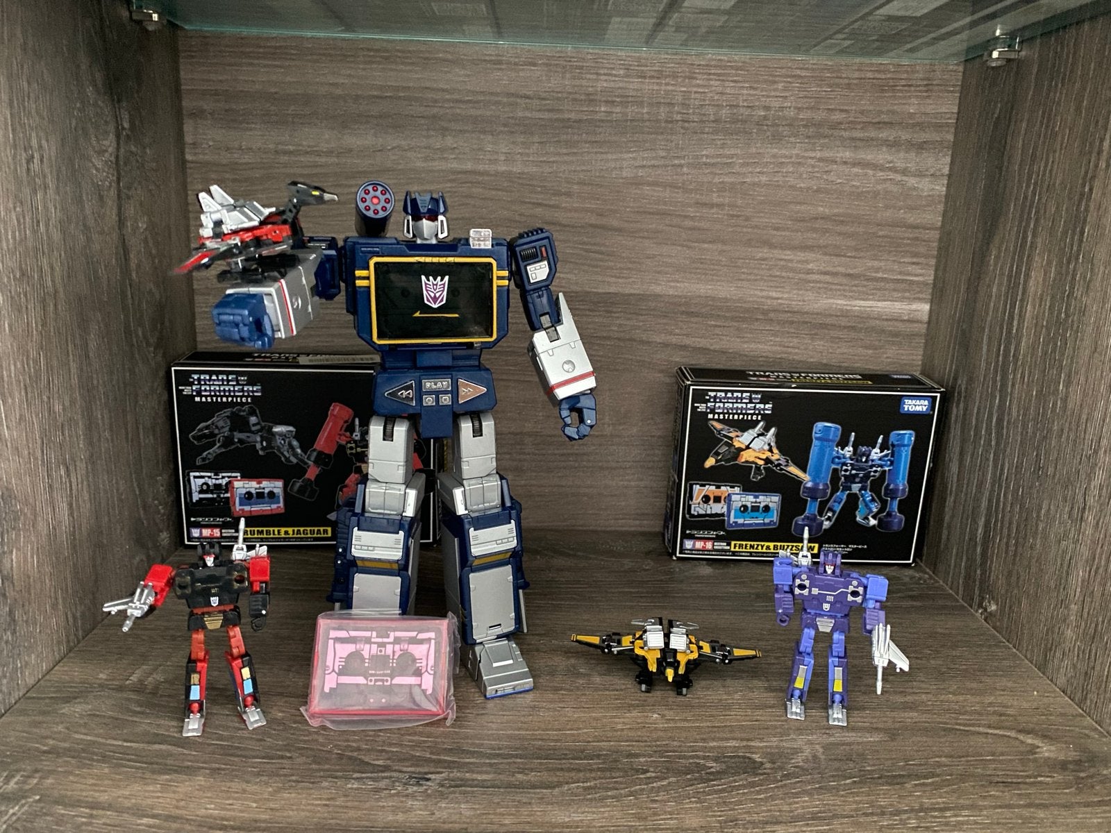 Transformers Masterpiece MP-13 Soundwave met Cassettes, Ophalen of Verzenden, Zo goed als nieuw
