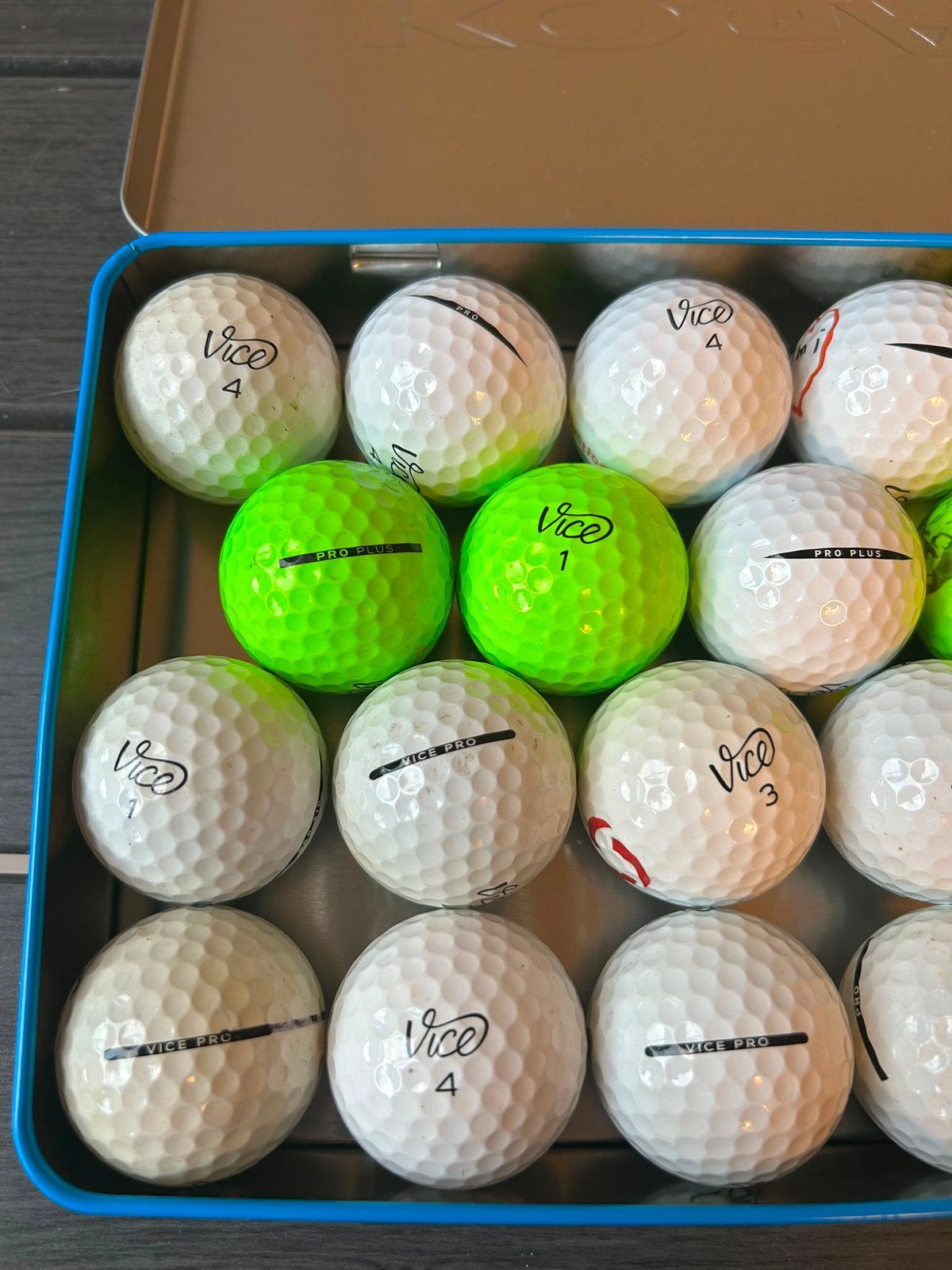 20x Vice Pro Plus golfballen in hele goede kwaliteit, Sport en Fitness, Golf, Ophalen of Verzenden, Zo goed als nieuw, Bal(len)