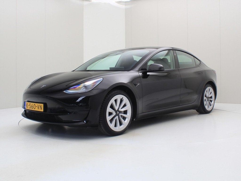Tesla Model 3 Standard RWD Plus FACELIFT [ WARMTEPOMP+AUTOPI, Auto's, Automaat, Achterwielaandrijving, Gebruikt, Zwart