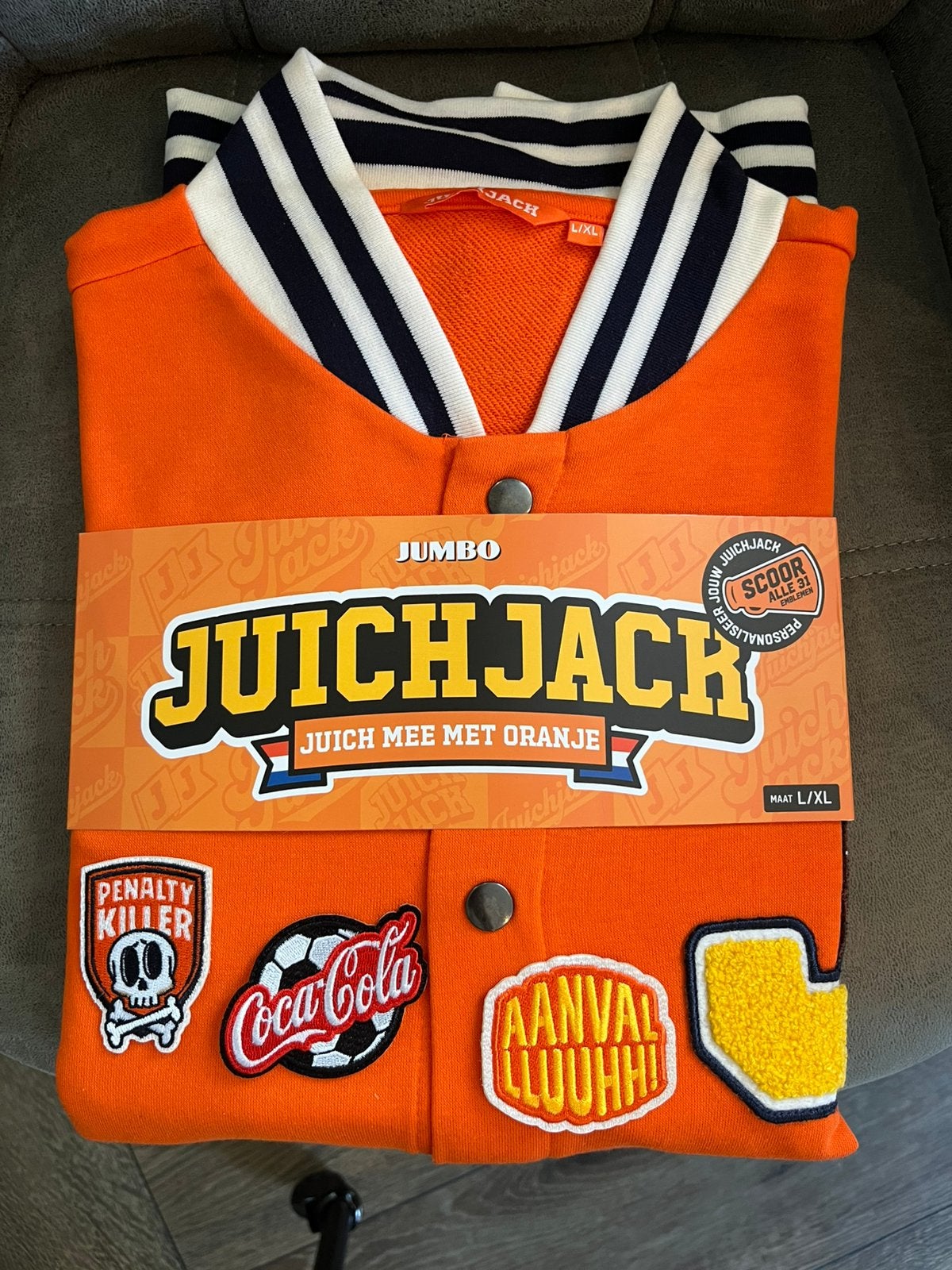 Jumbo juichjack juich jack L/XL met Emblemen, Jumbo, Ophalen of Verzenden