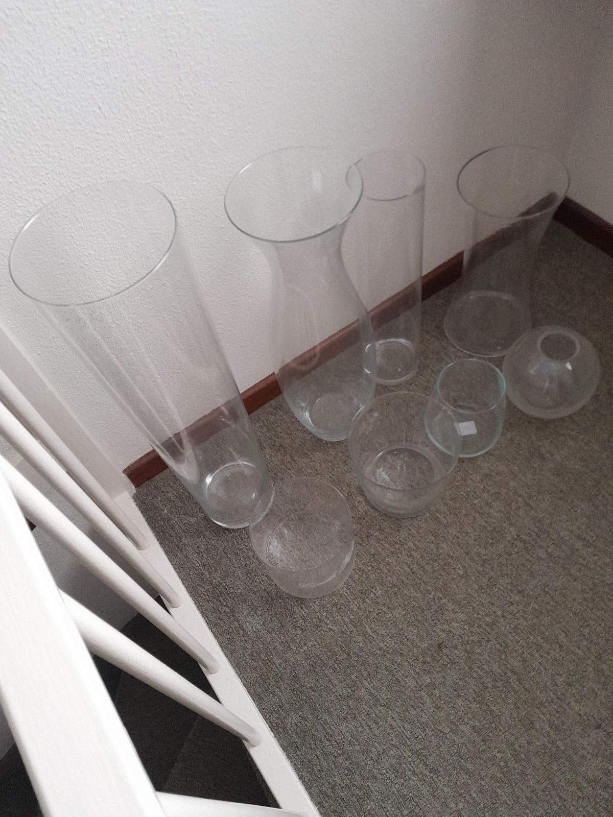 bloemvazen 8 stuks glas., Huis en Inrichting, Ophalen, Zo goed als nieuw, Glas