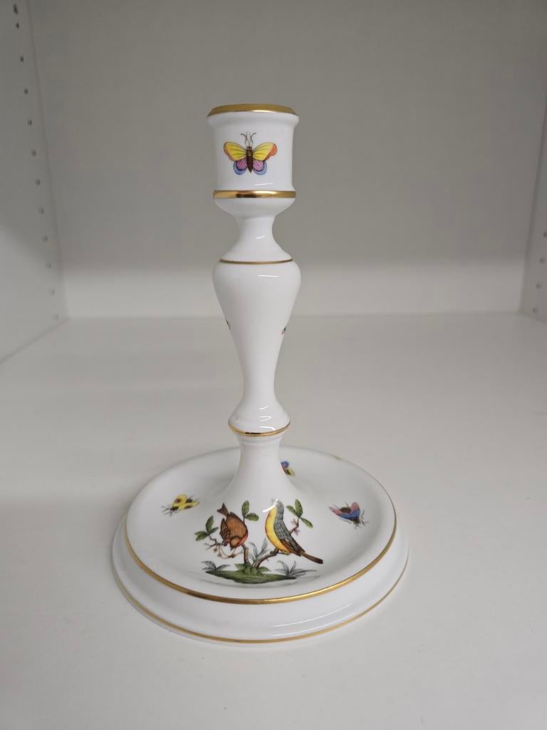 Herend Rothschild kandelaar handpainted, Antiek en Kunst, Ophalen of Verzenden