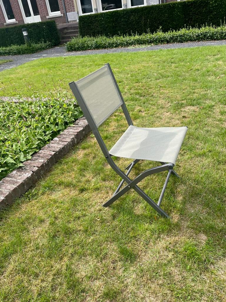 Tuinstoelen, eetkamer/tuintafel stoelen €7,50 ps, Ophalen, Zo goed als nieuw, Wicker, Inklapbaar