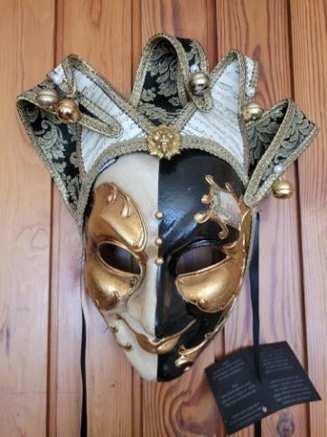 3 prachtige originele Venetiaanse maskers, ., Ophalen of Verzenden, Zo goed als nieuw, .