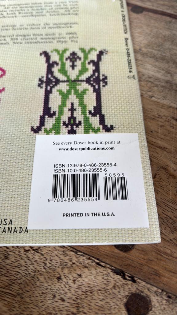 Geborduurde Monogrammen voor Naaldwerk en Kruissteek, Ophalen of Verzenden, Gelezen, Borduren en Naaien