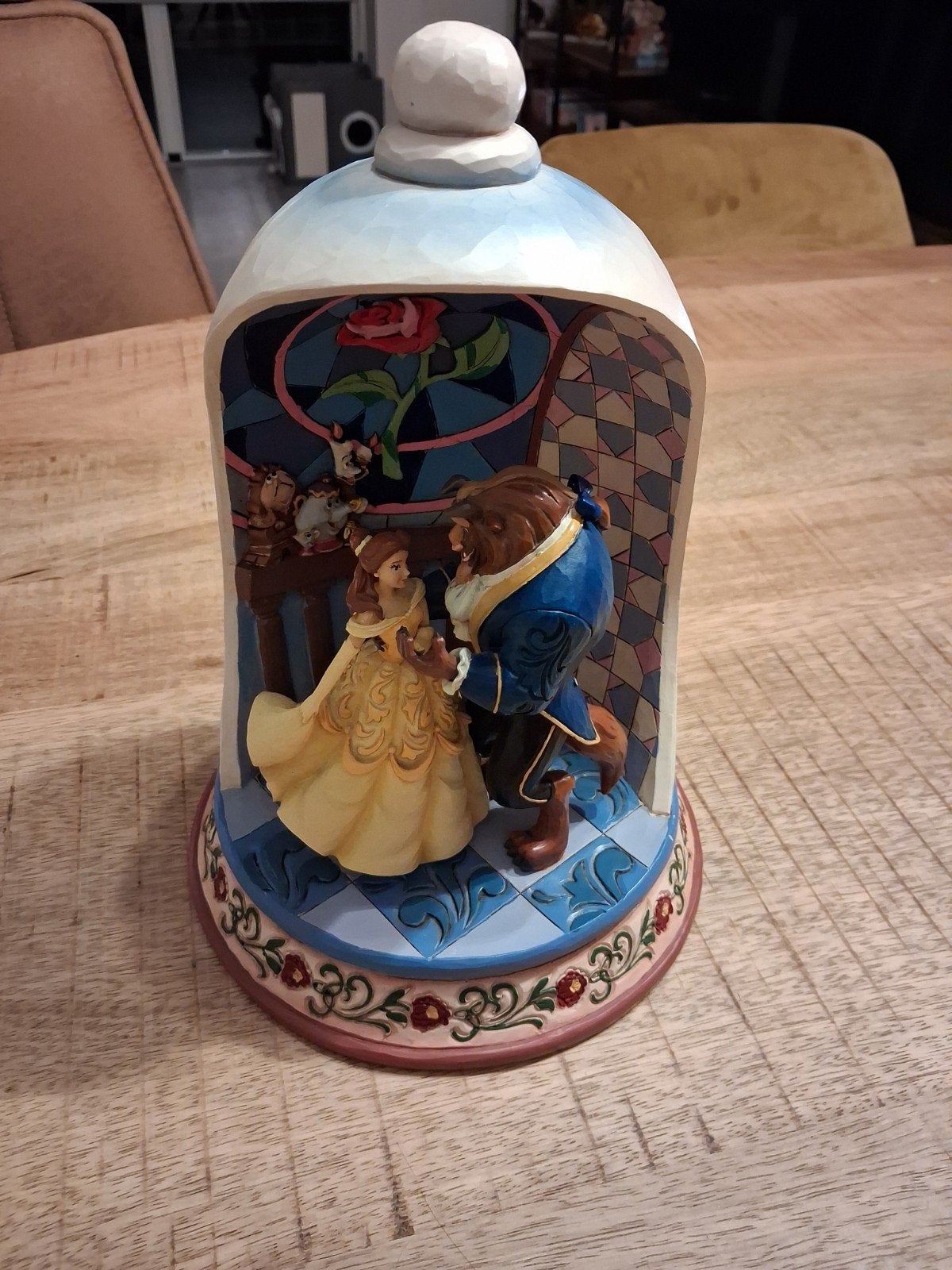 Disney Showcase Beeldje Belle en het Beest - Enchanted Love, Ophalen of Verzenden, Assepoester of Belle, Zo goed als nieuw, Beeldje of Figuurtje