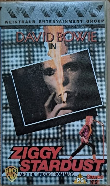 David Bowie Ziggy Stardust op VHS, Verzamelen, Ophalen of Verzenden, Zo goed als nieuw, Foto of Kaart