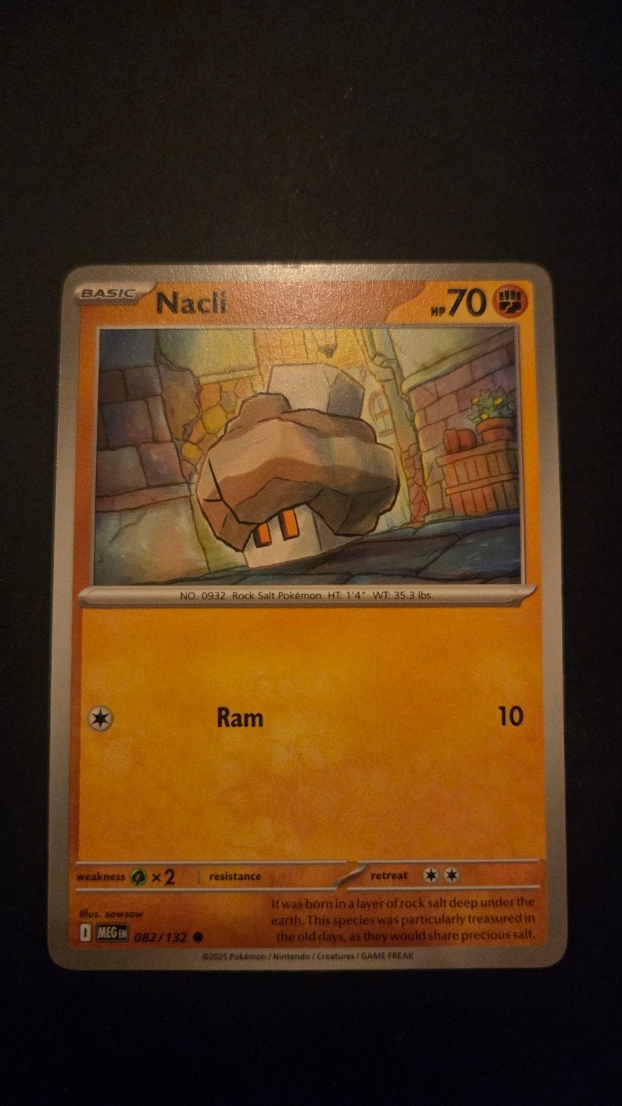 Nacli 082/132 Pokémon kaart - Mega Evolution set, Verzenden, Zo goed als nieuw, Losse kaart
