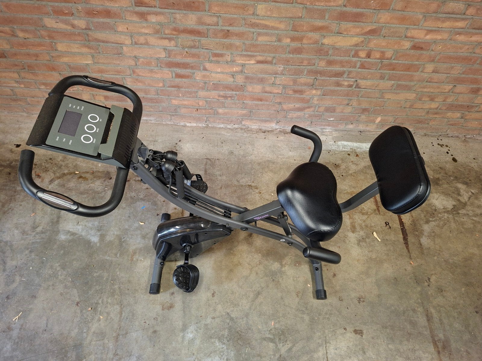 Opvouwbare Ligfiets Hometrainer met Display, Ophalen, Ligfiets, Gebruikt, Metaal