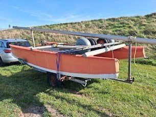 Prindle 16 - rompen, trampoline, beams, roeren, Watersport en Boten, Ophalen, Gebruikt, Overige typen, Zeilboot