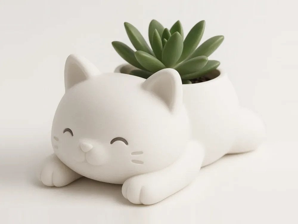 Leuke katten plantenbak (zonder plant), D, C, Ophalen of Verzenden, Overige vormen