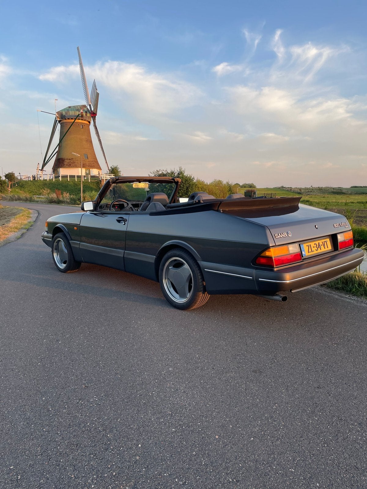 Saab 900 2.0 T16 Cabrio B6 1991 Grijs, Auto's, Saab, Particulier, Saab 900, Benzine, Cabriolet, Handgeschakeld, Origineel Nederlands