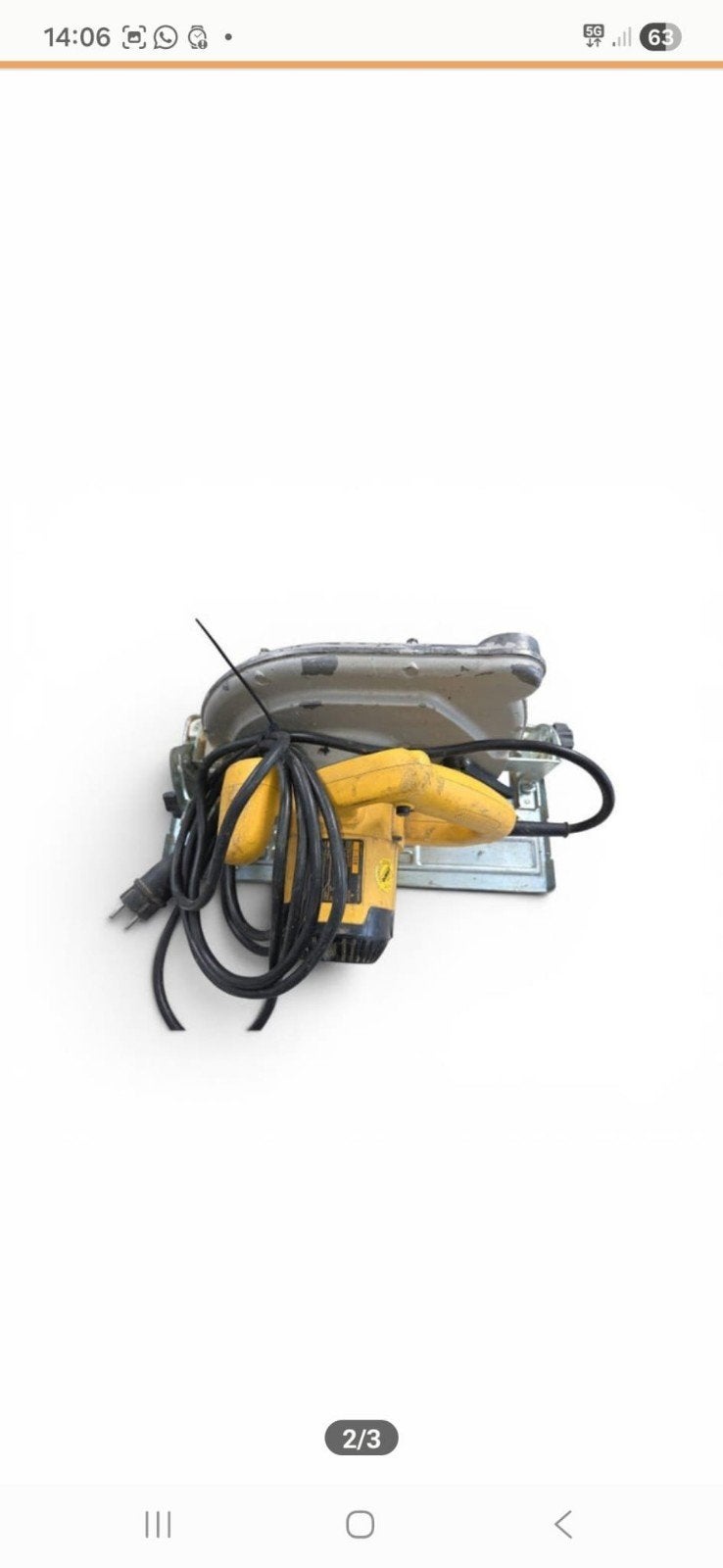 DeWalt Cirkelzaag D23700-QS - Krachtig en Betrouwbaar, Doe-het-zelf en Verbouw, Gereedschap | Zaagmachines, Gebruikt, Cirkelzaag