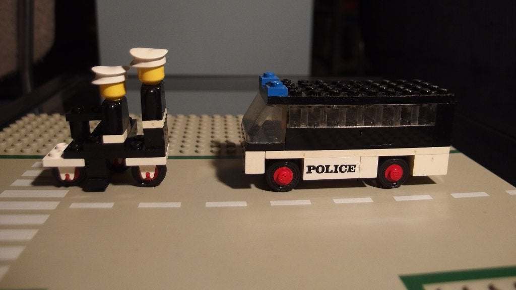 LEGO 659 Police Patrol/Politie Bus en Motorfiets, Kinderen en Baby's, Speelgoed | Duplo en Lego, Compleet, Gebruikt, Lego, Ophalen of Verzenden